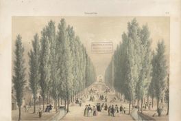 3. Paseo de la Cañada, Santiago, 1854.