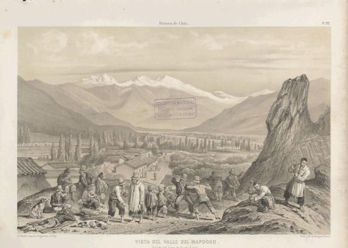 9. Vista de Santiago, 1854.