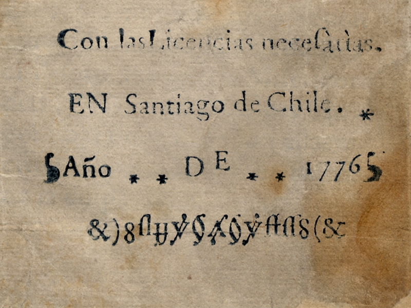 Primer impreso chileno