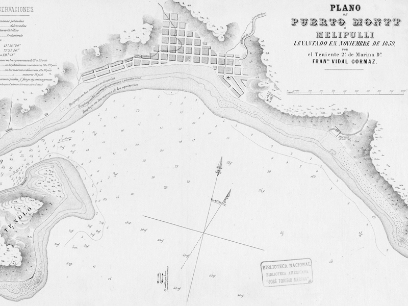 2. Plano de Puerto Montt ó Melipulli, año 1859.