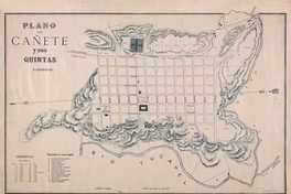 7. Plano de la ciudad de Cañete y sus quintas, año 1899.