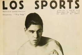 "El Tani" en 1925 en la portada de la revista "Los Sports".