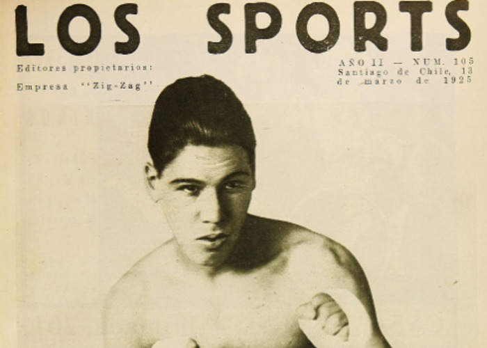 1. Foto y firma de "El Tani" en la revista Revista Los Sports de 1925.