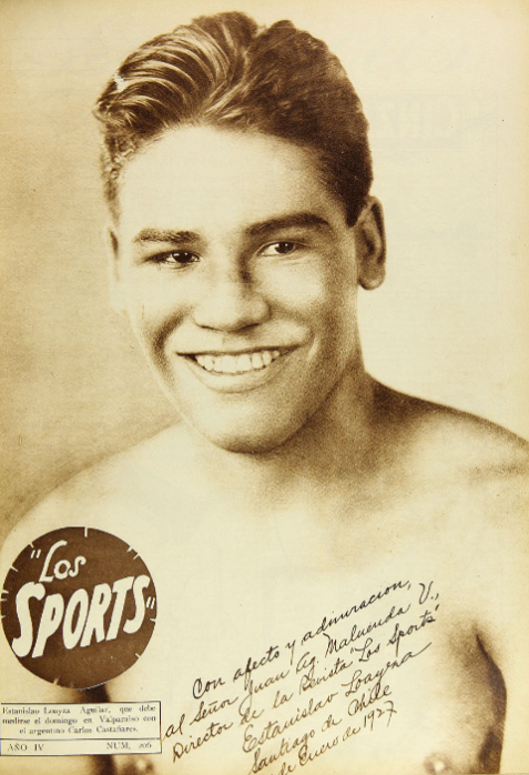 8. Portada de Los Sports con una foto un saludo de "El Tani". Año 1927.