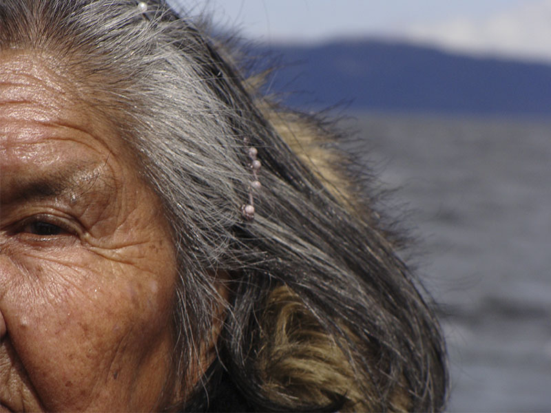 Cristina Calderón, última hablante yagán. Isla Navarino, Región de Magallanes