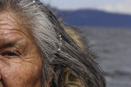 Cristina Calderón, última hablante yagán. Isla Navarino, Región de Magallanes