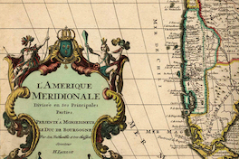 2. Detalle de Chile en el mapa de la América Meridional del Atlas maior.