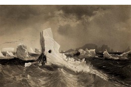 Blocs de glace remarquables par leurs formes pres des iles inaccessibles, 1838
