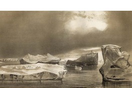 Iles de glace, pres des iles Powell, 1838