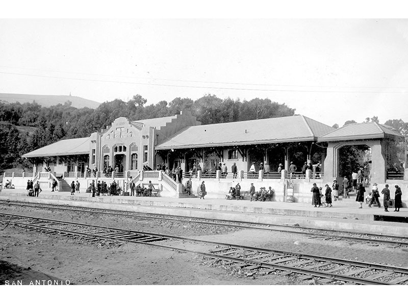 8. Estación de San Antonio, hacia 1910.