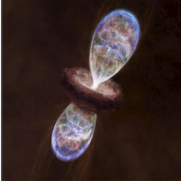 3. Ilustración de una protoestrella en la nube oscura infrarroja MM3.