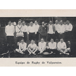 1. Equipo de rugby inglés en Valparaíso, 1925.