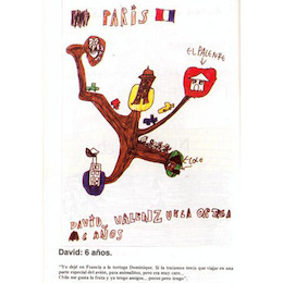 Dibujo de David sobre Francia, 6 años, septiembre de 1988.