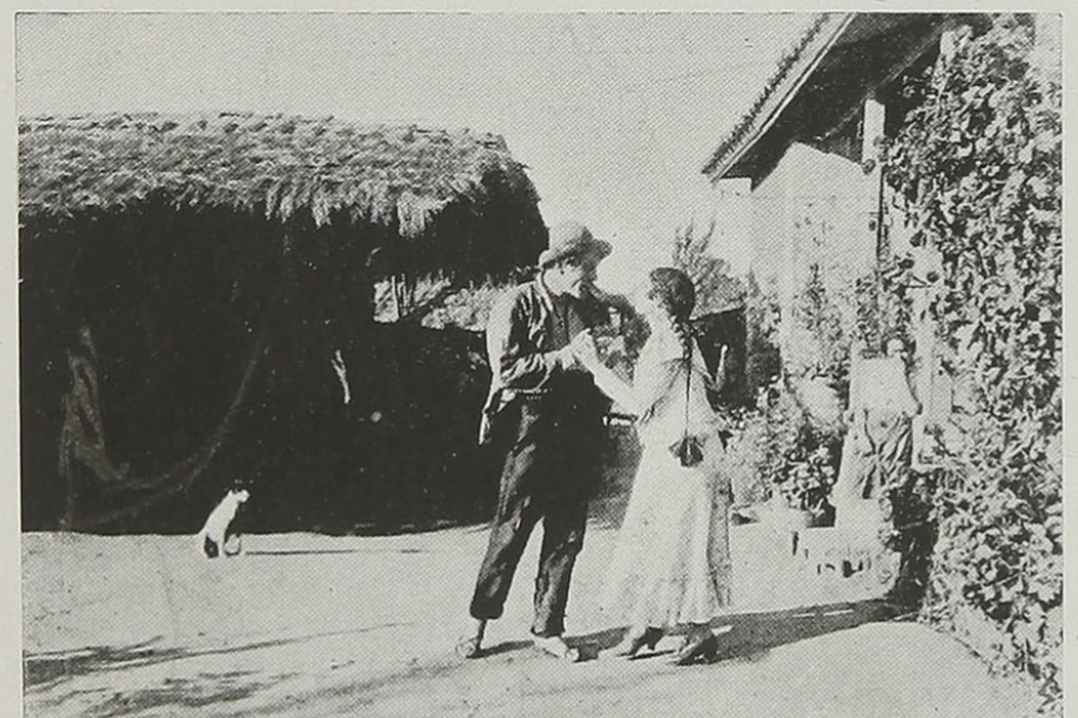 3. Escena de la película "Todo por la patria", 1918.