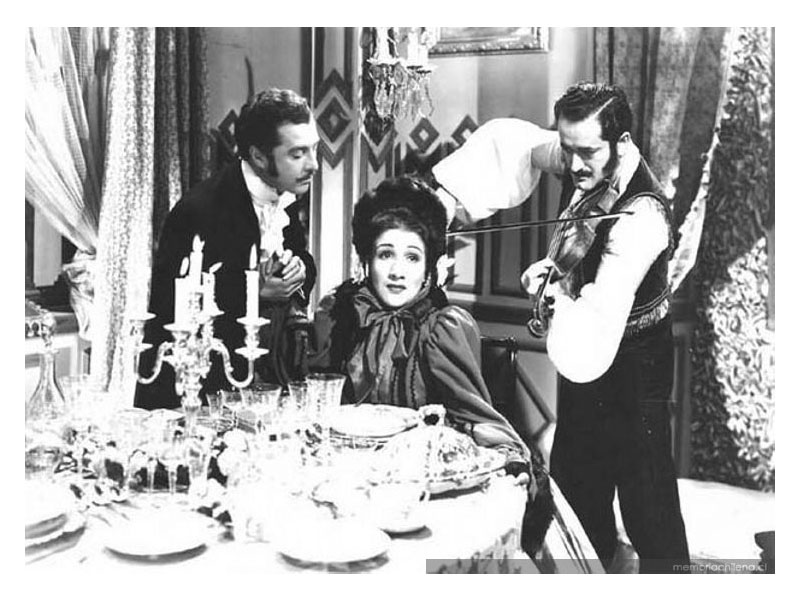 11. Escena de la película "La dama de las camelias", 1947.