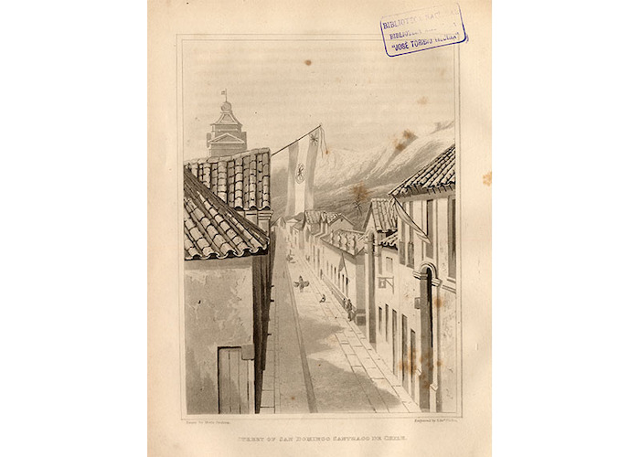 5. Street of San Domingo, Santiago de Chile, 1822.