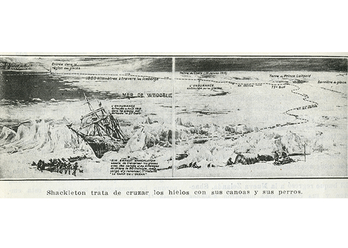Las condiciones geográficas y climáticas dificultan el rescate. Pacífico Magazine, octubre de 1916.