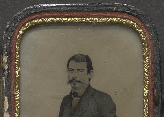 1. Retrato de Bernardino Lessa Cerda. Daguerrotipo tomado Entre 1840 y 1900.