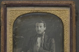 5. Retrato de hombre desconocido. Daguerrotipo tomado Entre 1840 y 1900.