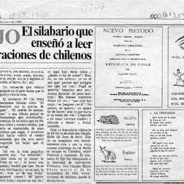 El Ojo: El silabario que enseñó a leer a generaciones de chilenos