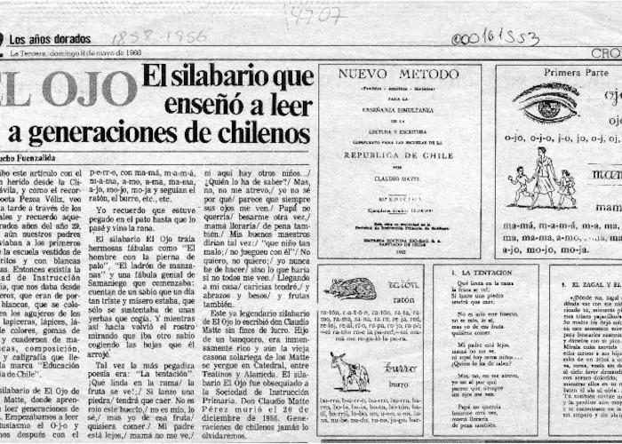 El Ojo: El silabario que enseñó a leer a generaciones de chilenos