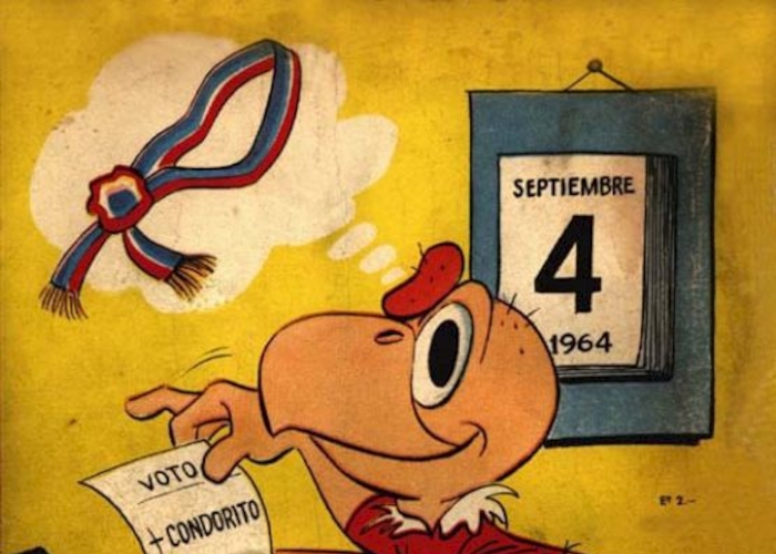 4. Condorito votando en las elecciones de 1964