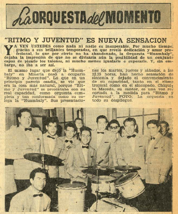 5. La orquesta del momento: Ritmo y Juventud, 1957