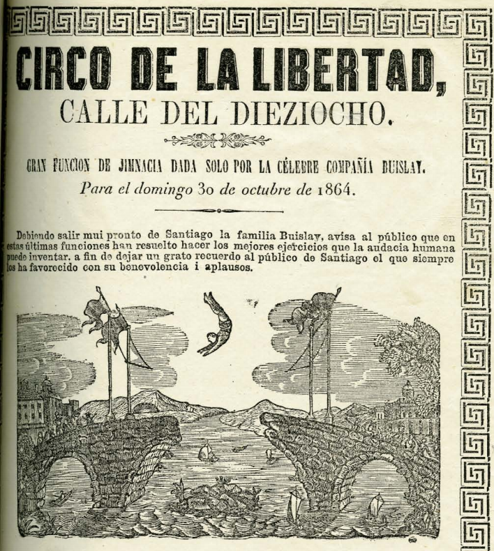 1. Circo de la libertad, Compañía Buislay, 1864.