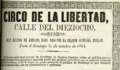 1. Circo de la libertad, Compañía Buislay, 1864.