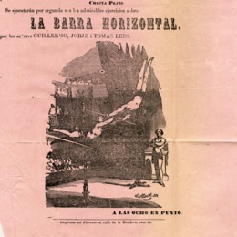 5. Acto La Barra Horizontal, Compañía de los célebres Hermanos Lees, 1862.