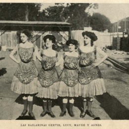 6. Las bailarinas del Circo de Frank Brown, 1907.