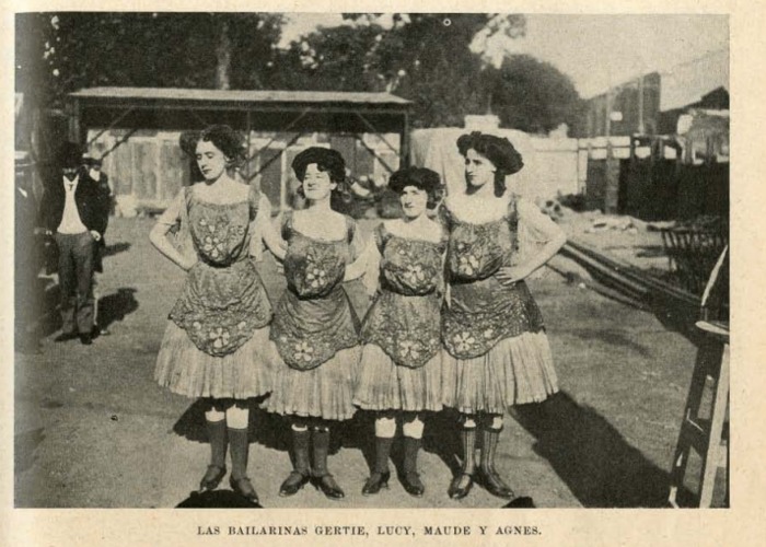 6. Las bailarinas del Circo de Frank Brown, 1907.