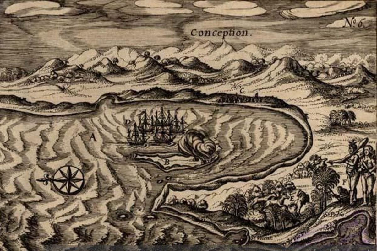 2. Vista de Concepción hacia 1615.