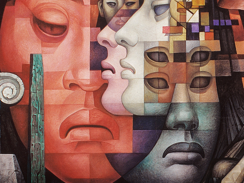 15. Presencia de América Latina (fragmento del mural), de Jorge González Camarena.