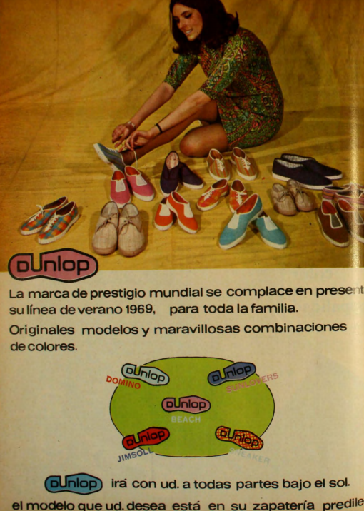 8. Publicidad de zapatillas marca Dunlop.