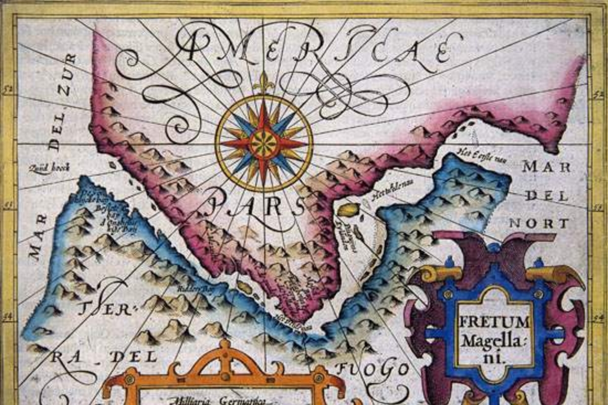 7. Mapa del Estrecho de Magallanes, 1607.