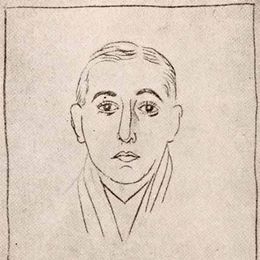 11. Huidobro dibujado por Arp, hacia 1931