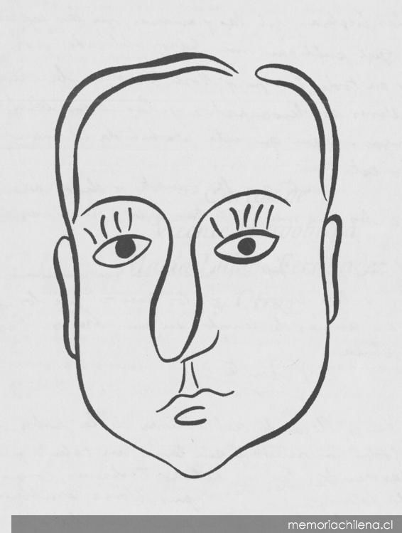 12. Retrato de Vicente Huidobro por Pablo Picasso, 1921.