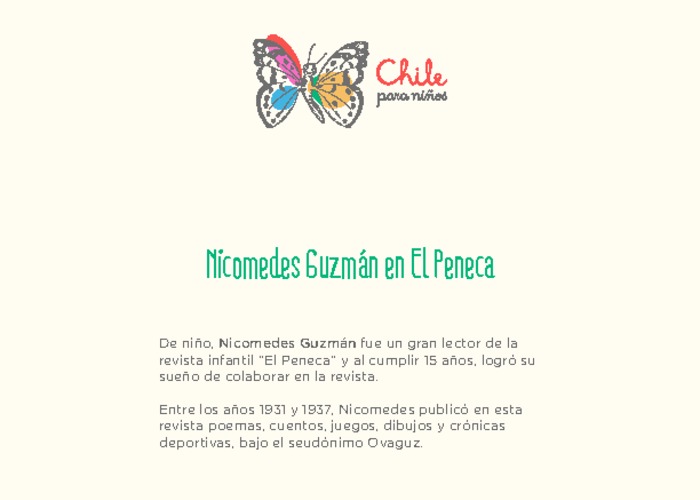 Nicomedes Guzmán en El Peneca