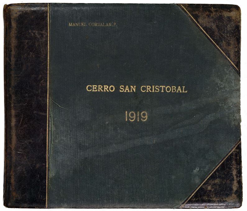Portada álbum fotográfico Cerro San Cristóbal, 1919.