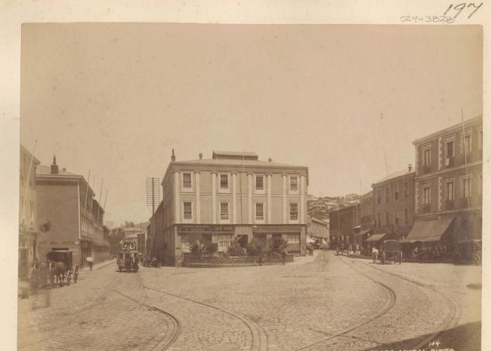 Plaza Anibal Pinto, hacia 1880.