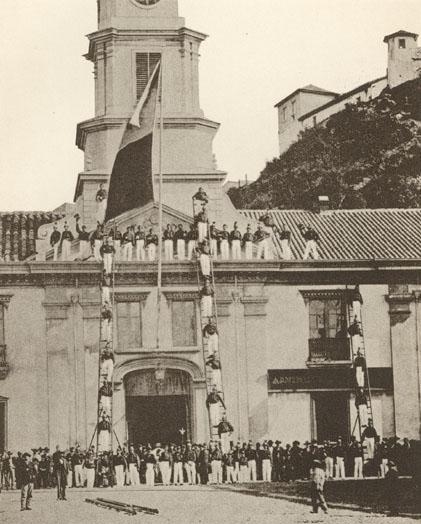 3. Cuerpo de bomberos de Valparaíso, hacia 1860.