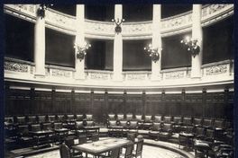 5. Interior de la Sala del Senado, hacia 1906.