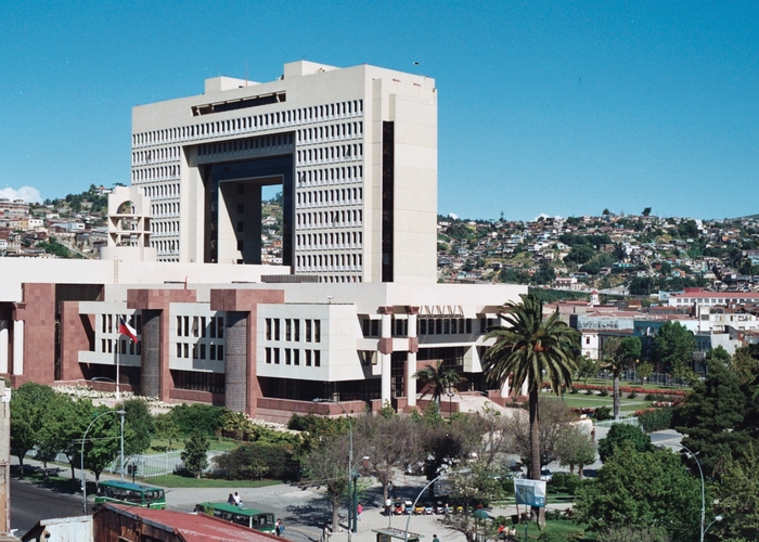 8. El Congreso Nacional actual, en Valparaíso.