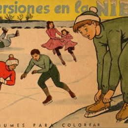 1. Diversiones en la nieve: álbumes para colorear. Zig-Zag, 1949.