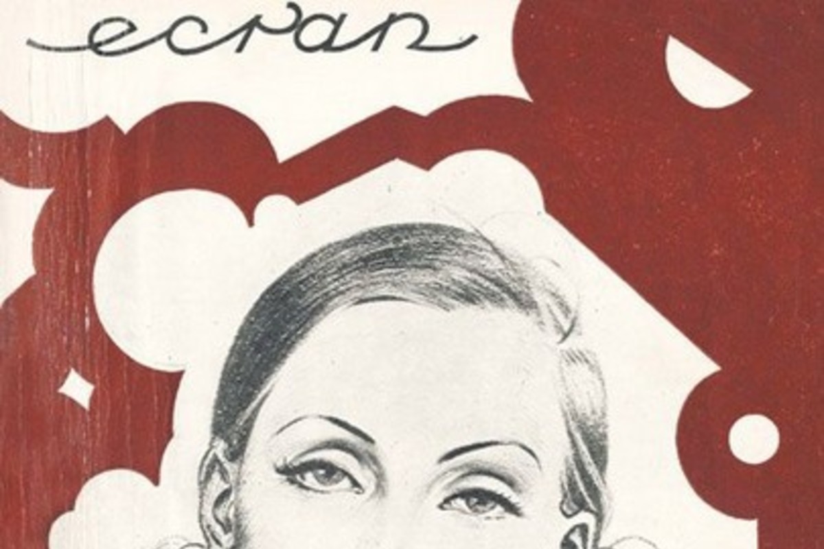 9. Greta Garbo, actriz norteamericana, en el primer número de la revista “Ecran”, 1930.