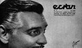 11.  Portada con una fotografía y una dedicatoria del famoso actor norteamericano Clark Gable al público chileno. Revista “Ecran”, 1949.