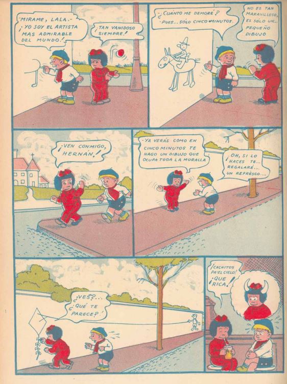 Divertido cómic de Lala y Hernán.