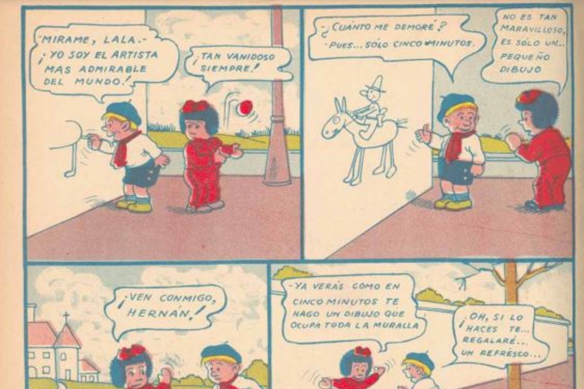 Divertido cómic de Lala y Hernán.