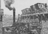 2. En las salitreras fueron ocupadas máquinas a vapor. En la imagen: Triturando el caliche, hacia 1889.